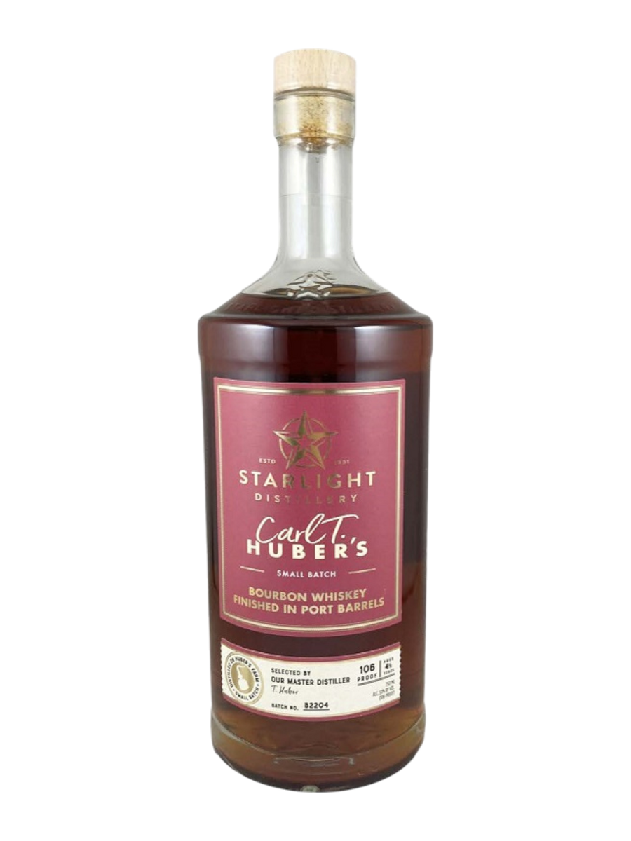 Starlight Distillery Small Batch Bourbon Whiskey Finished in Port Barrels