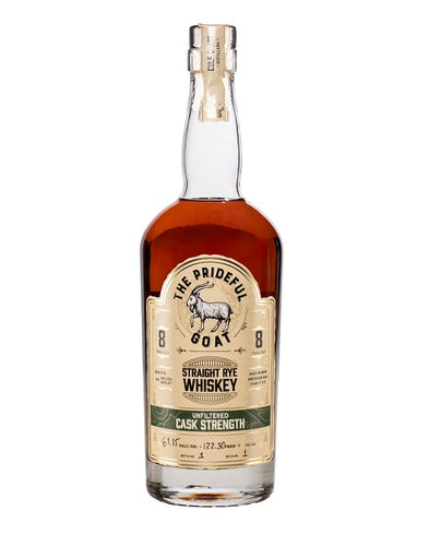 The Prideful Goat 8-Year Cask Strength Straight Rye Whiskey