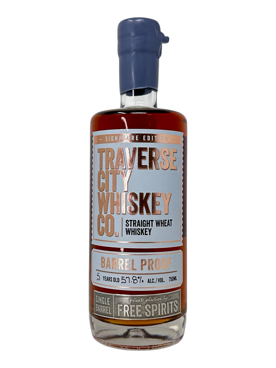 Traverse City Whiskey Co Single Barrel Wheat Whiskey "Free Spirits" 57.6% W17-031 proof - Selected by Bourbon Belle & PicandPours