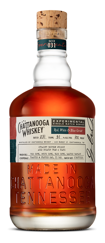 Chattanooga Whiskey Experimental Batch 031: Red, White, & Blue Grist