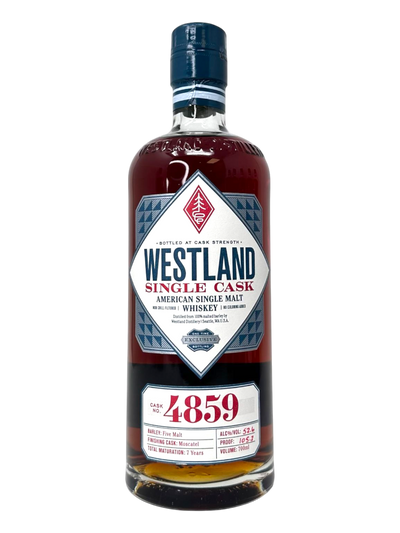 Westland Single Casks #4859 7-Years "Moscatel" 105.2 proof - Selected by T8ke & r/bourbon