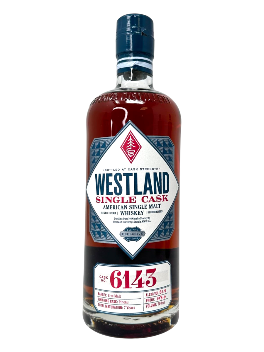 Westland Single Casks #6143 7-Year "Pineau" 103 proof - Selected by T8ke & r/bourbon