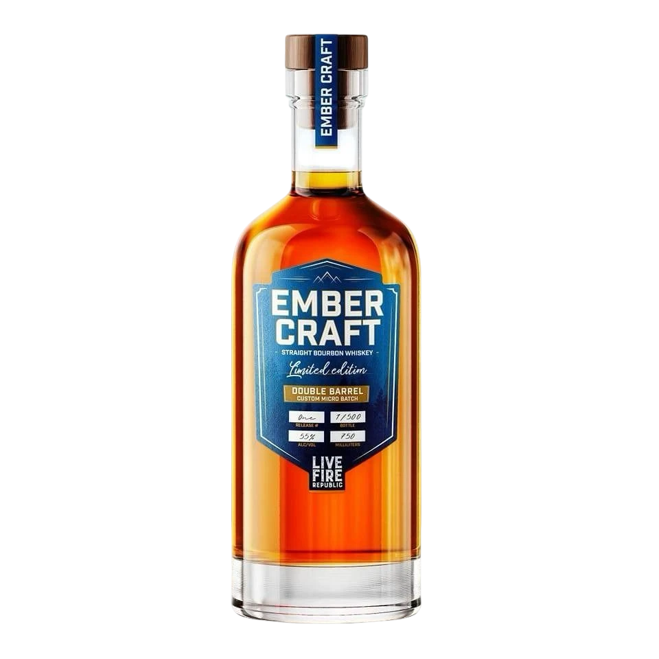 Ember Craft Double Barrel Custom Micro Batch Straight Bourbon Whiskey - Limited Edition