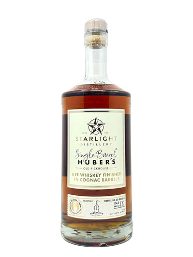 Starlight Distillery Cognac Finished Rye Whiskey Barrel# 22-2502-2 114.7 proof - Selected by Seelbach's