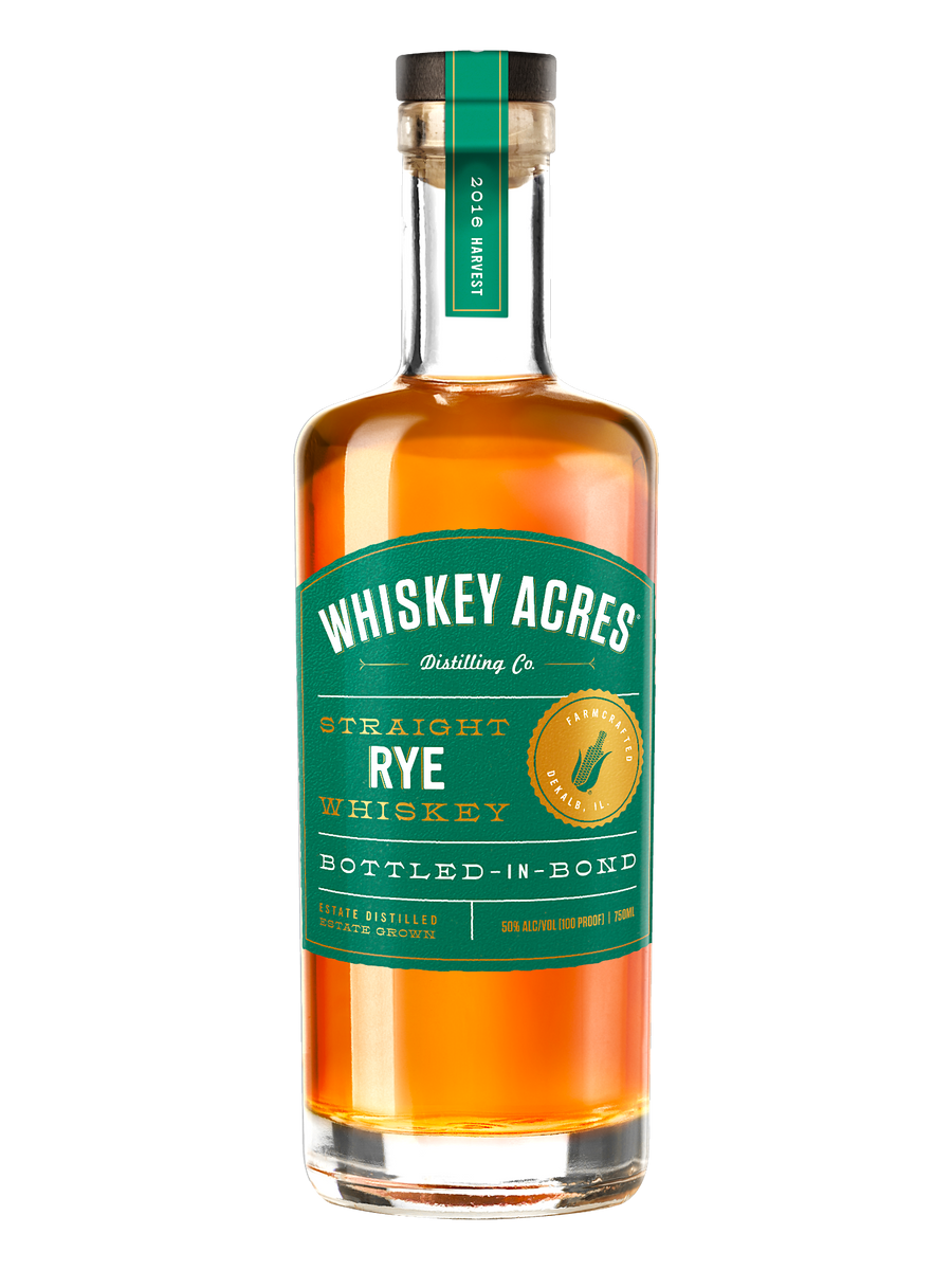 Whiskey Acres Bottle in Bond Rye