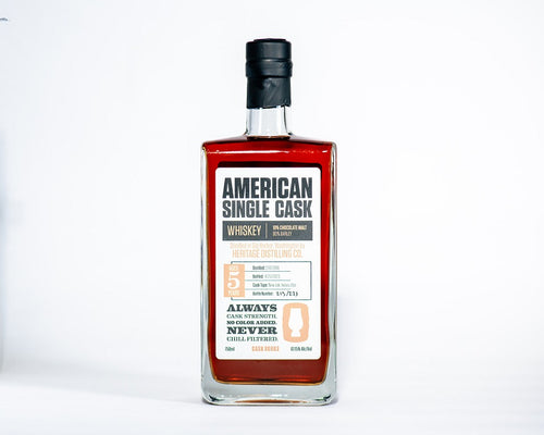 American Single Cask Chocolate Malted Barley Whiskey from Heritage Distilling Co. Cask #0003