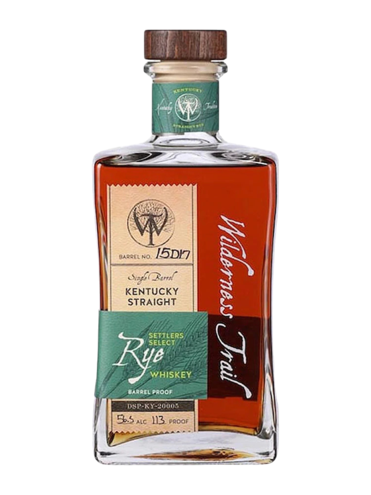 Wilderness Trail Settlers Select Barrel Proof Straight Rye Whiskeyのボトル画像