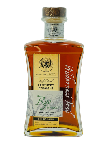 Wilderness Trail Single Barrel Kentucky Straight Rye Whiskey 103.71 #752644 - Selected by Hood Sommelier