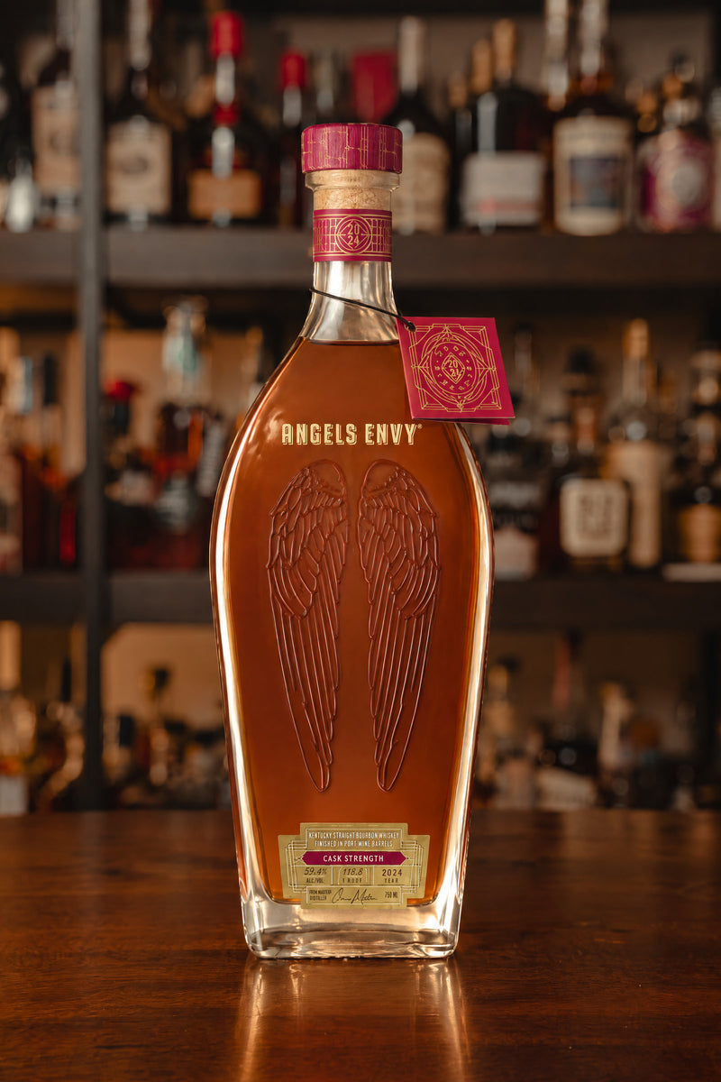 Angels's Envy Straight Bourbon Finished In Port Wine Barrels Cask Strength 118.8 Proof