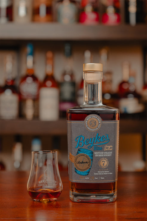 Beyke's Blue Single Barrel #26-0146 113 Proof Kentucky Straight Blue Corn Bourbon Whiskey - Selected By Seelbach's