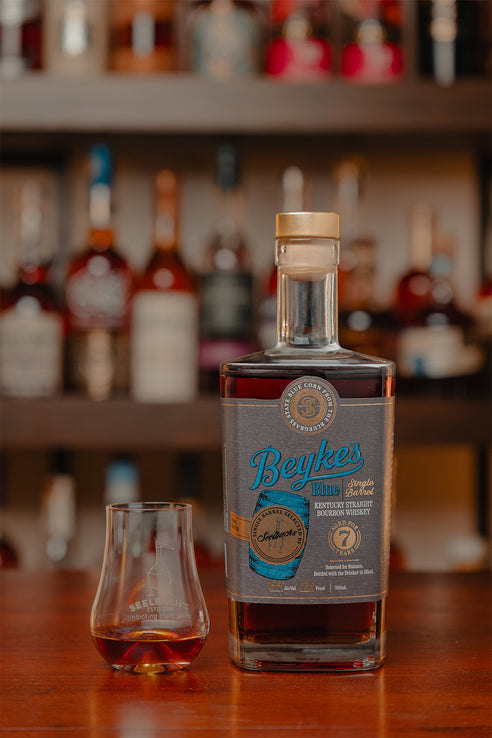 Beyke's Blue Single Barrel #25-0710 128 Proof Kentucky Straight Blue Corn Bourbon Whiskey - Selected By Seelbach's