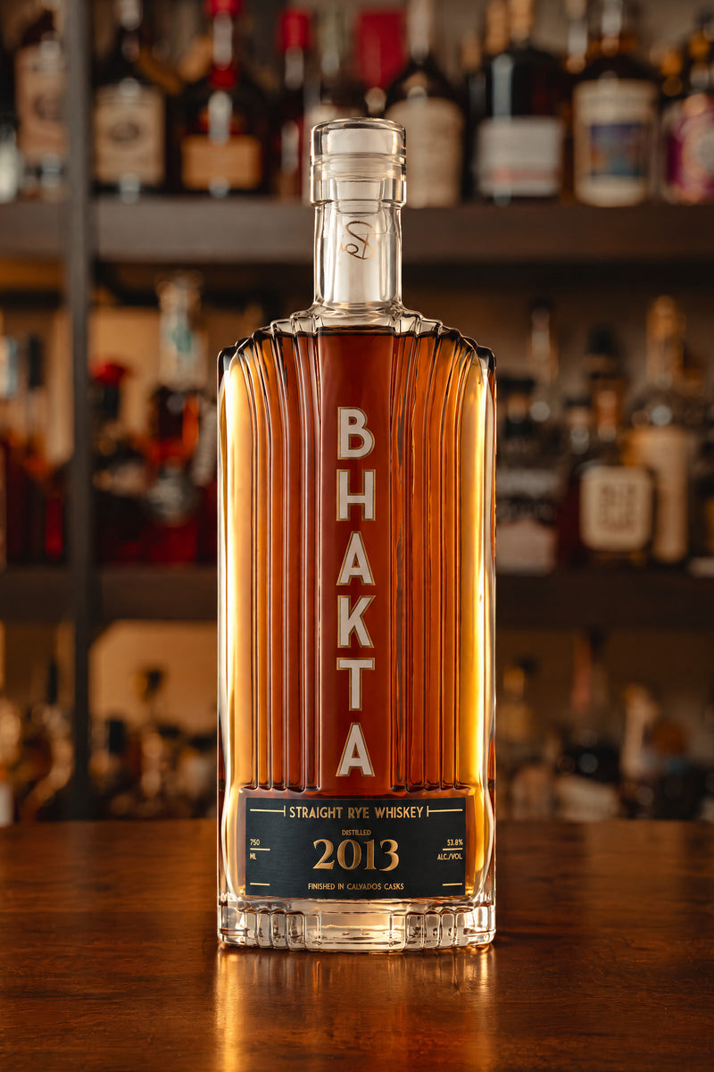 BHAKTA Spirits 2013 Straight Rye Whiskey Finished in Calvados Casks
