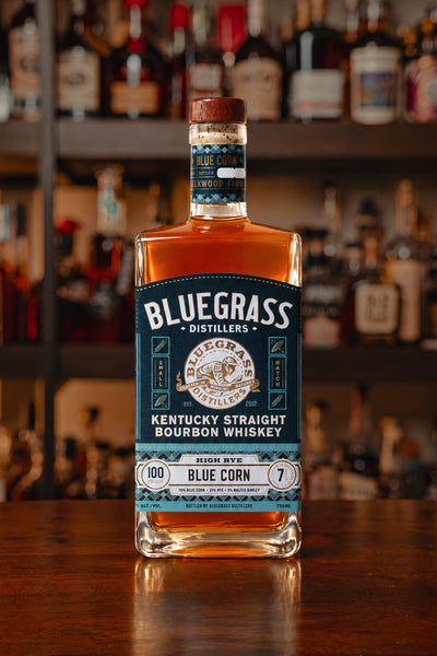 Bluegrass Distillers 7-Year High Rye Blue Corn 100 Proof Bourbon