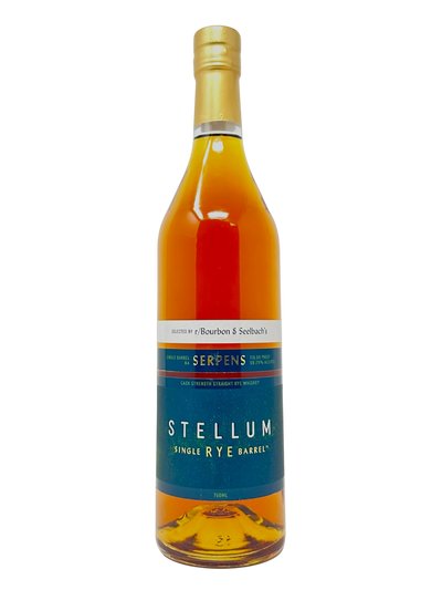 Stellum Single Barrel Rye Serpens N4 118.58 proof - Selected by r/bourbon & Seelbach's
