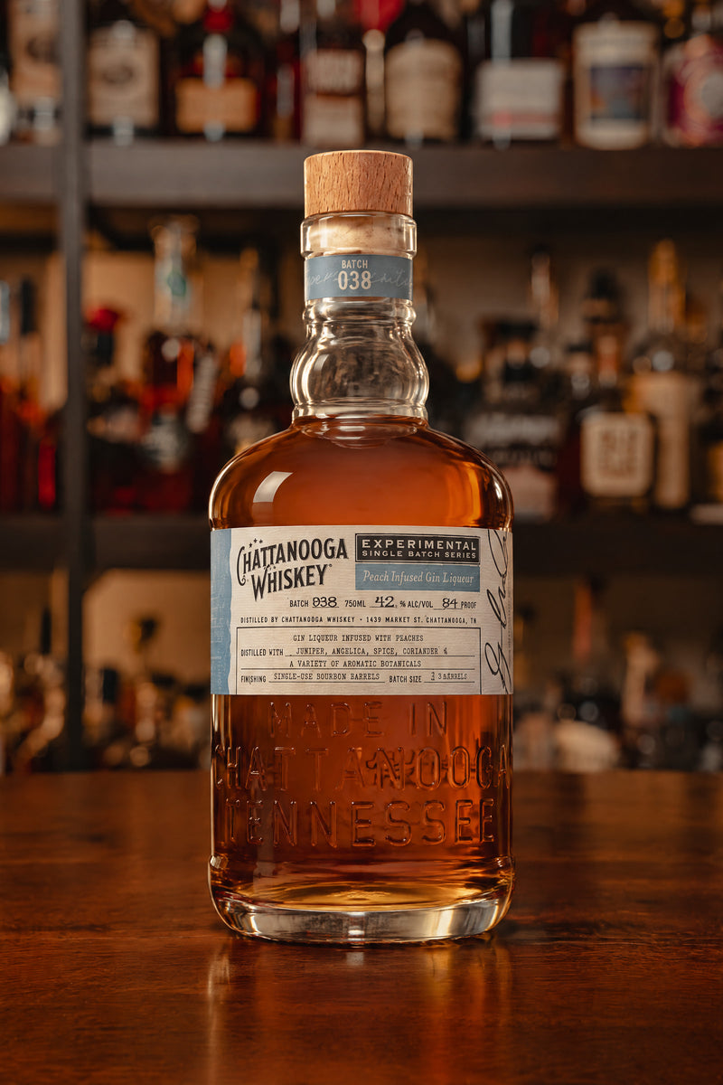 Chattanooga Whiskey Experimental Batch 038: Peach Infused Gin Liqueur