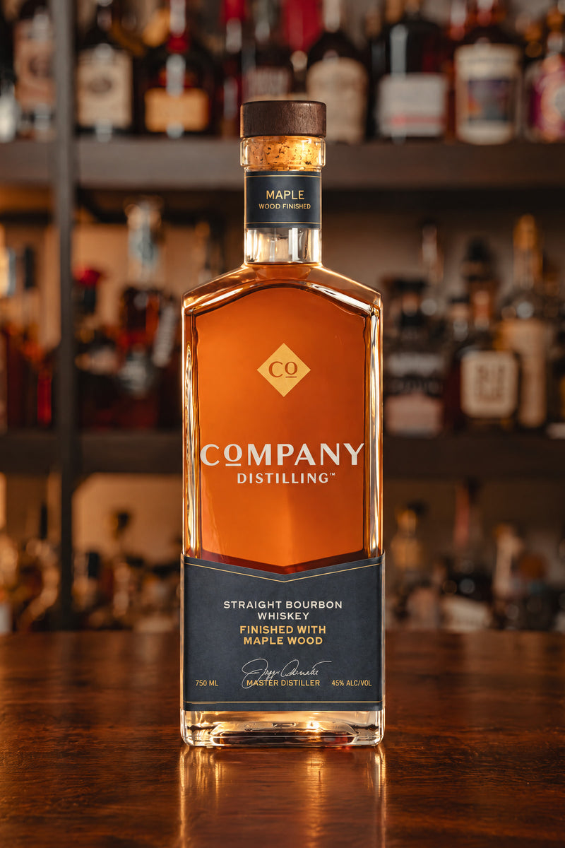 Company Distilling Straight Bourbon Whiskey Finished with Maple Wood