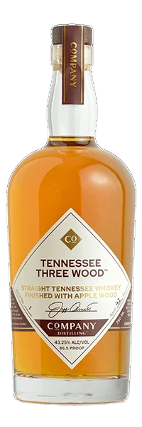 Company Distilling Tennessee Three Wood Straight Tennessee Whiskey Finished with Apple Wood