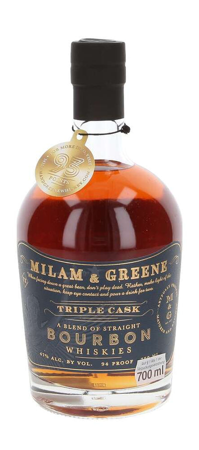 Milam and Greene Triple Cask Straight Bourbon Whiskey
