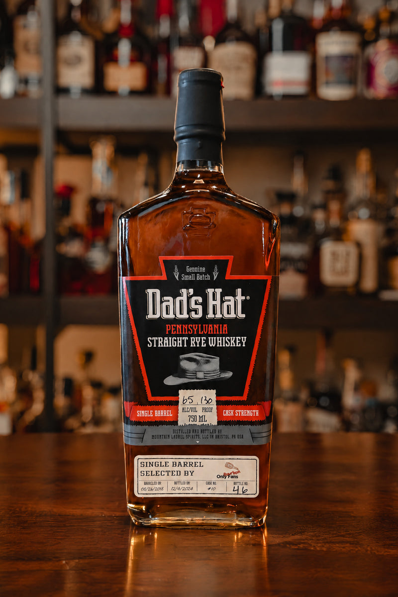 Dad's Hat Pennsylvania Rye Single Barrel Cask Strength Whiskey #10 130 Proof - Selected by Only Bourbon Fans