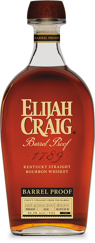 Elijah Craig Barrel Proof Bourbon 130.6 proof Batch B524