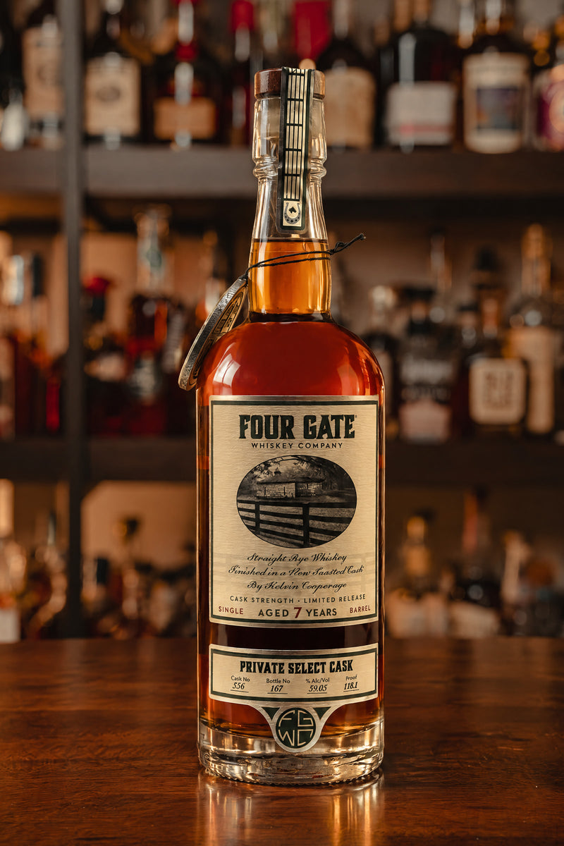 Four Gate Whiskey Private Select Indiana Rye Whiskey 7-Year 118.1 Proof - Seelbach's Cask No. 556