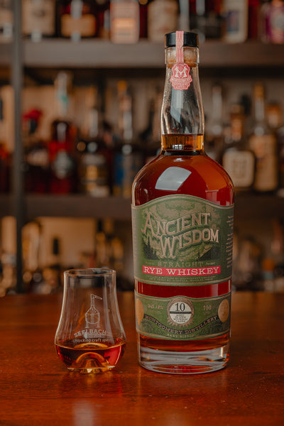 Montgomery Distillery Ancient Wisdom 10-Year Single Barrel 140.2 Proof Cask Strength Rye Whiskey - Selected by Seelbach's