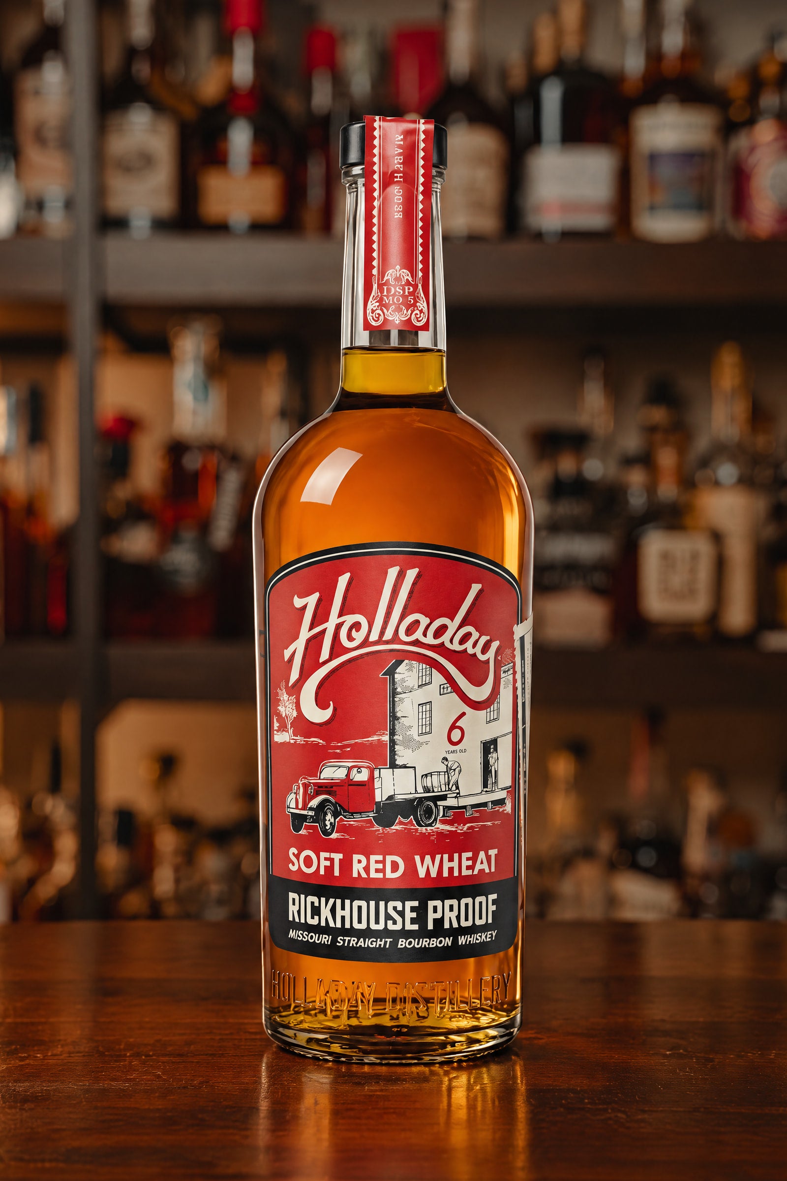 Holladay Soft Red Wheat Rickhouse Proof Straight Bourbon Whiskey