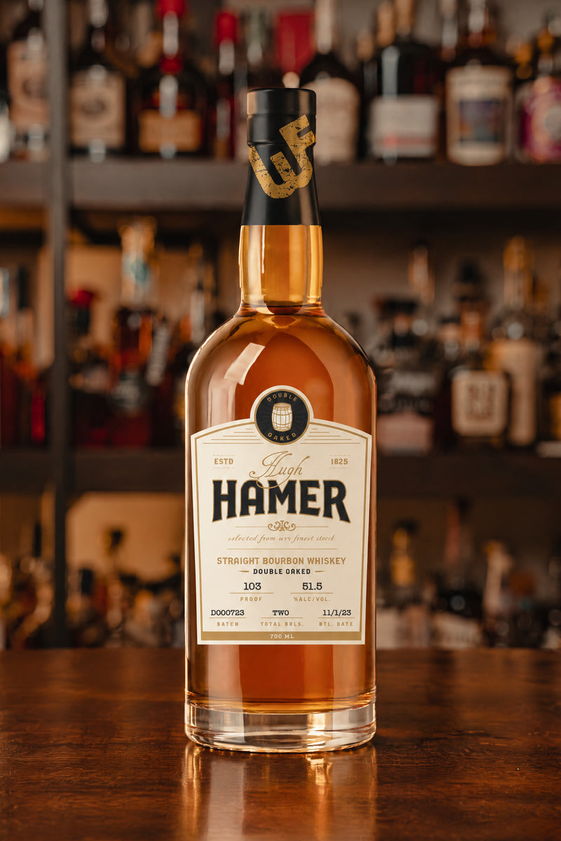 Hugh Hamer Straight Bourbon Whiskey Double Oaked