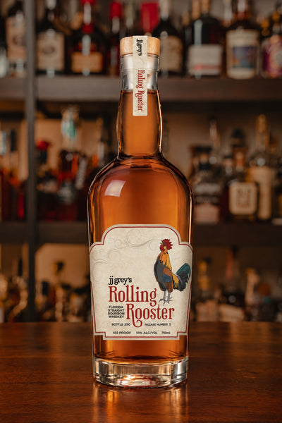 JJ Grey's Rolling Rooster Florida Straight Bourbon Whiskey