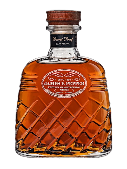 James E. Pepper Decanter Barrel Proof Straight Bourbon Whiskey