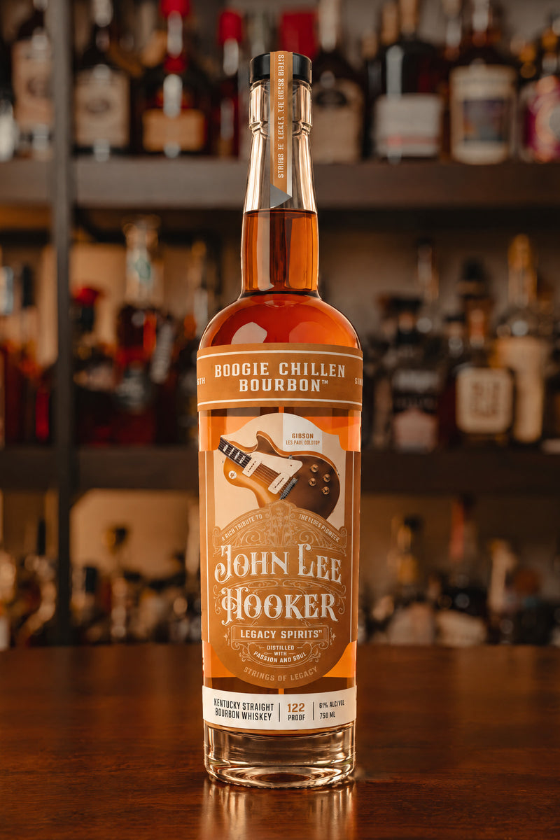 John Lee Hooker Legacy Spirits Kentucky Straight Bourbon Boogie Chillen Bourbon "Gibson Les Paul Goldtop"