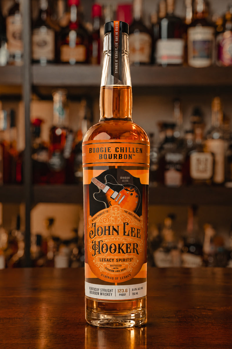 John Lee Hooker Legacy Spirits Kentucky Straight Bourbon Boogie Chillen Bourbon "Gibson ES-335"
