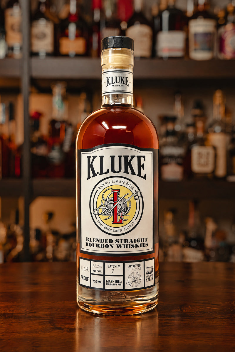 K.LUKE Small Batch Barrel Strength Bourbon Batch 7 116.4 proof