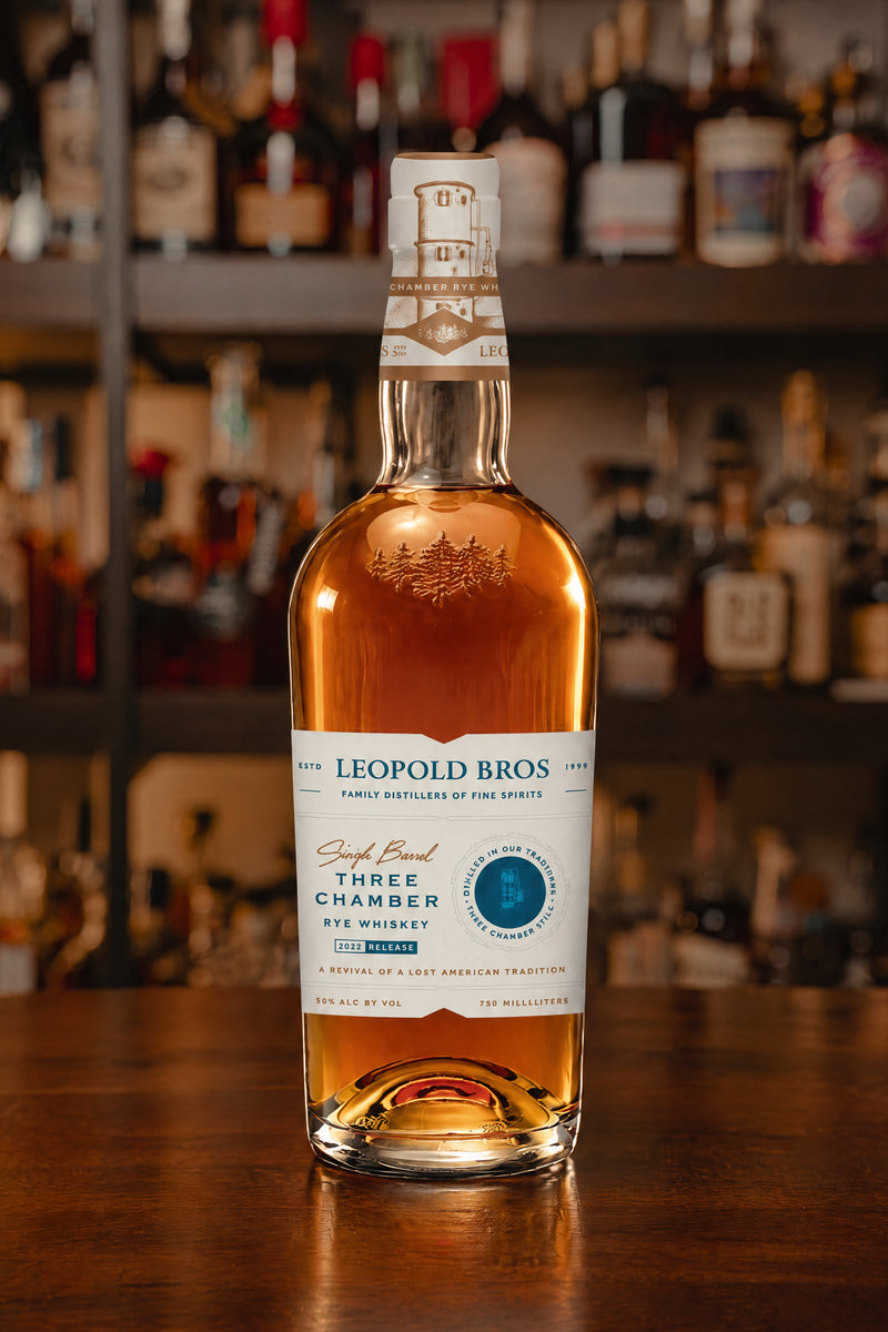 Leopold Bros. Three Chamber Rye Whiskey Single Barrel 2022 Release 100 Proof