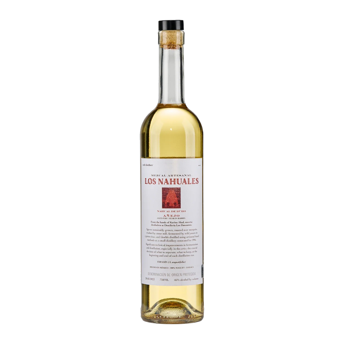 Los Nahuales 1-Year Old Aged Nahual de Buho Mezcal Artesanal Anejo