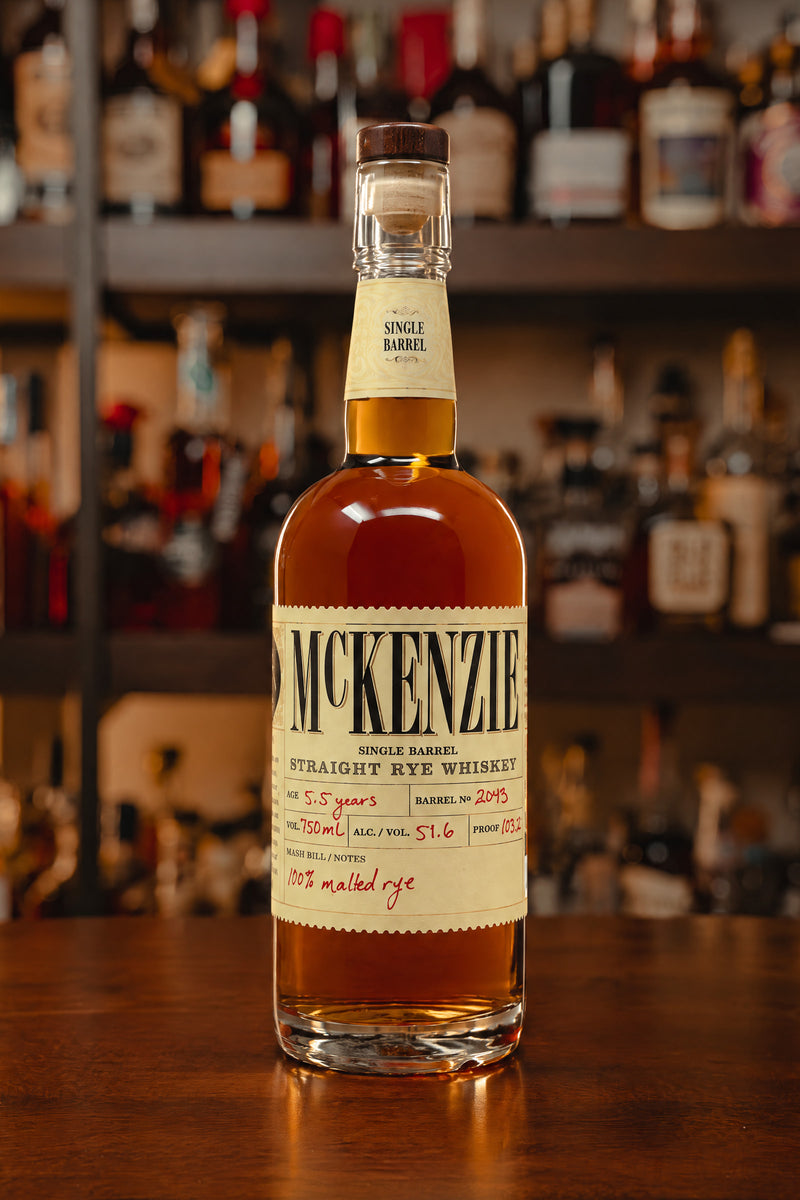 McKenzie Single Barrel 5.5 Years Single Malt Rye #2043 103.2 proof -  Selected by PLDC