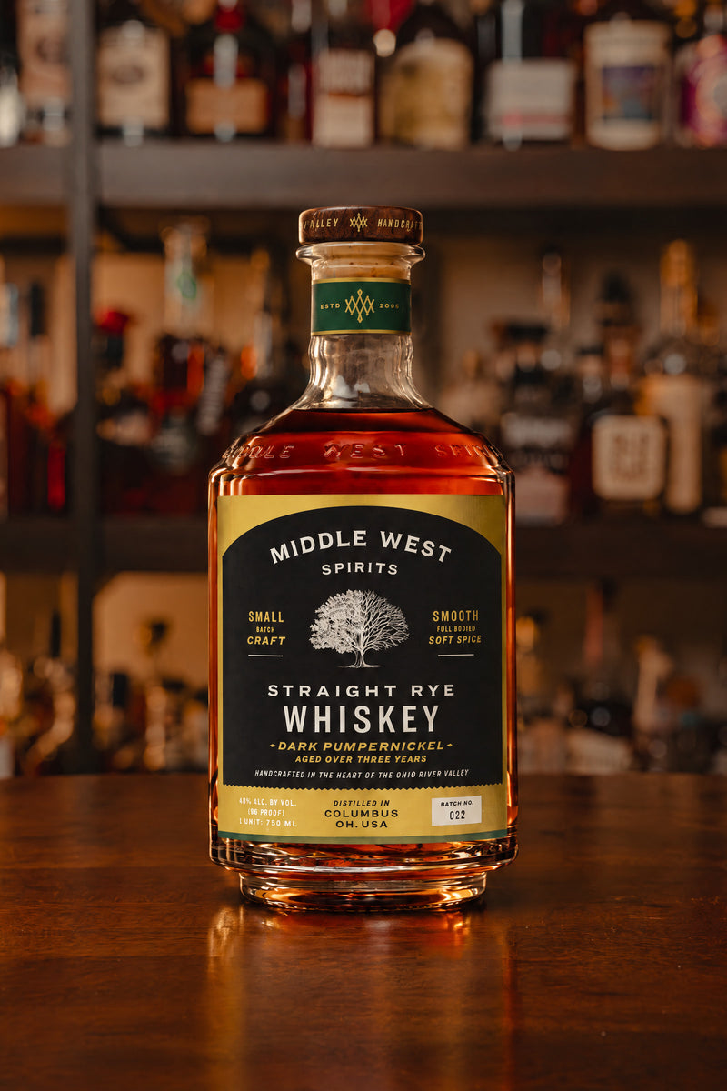 Middle West Spirits Napoleon Dark Pumpernickel Rye whiskey Finished in Calvados
