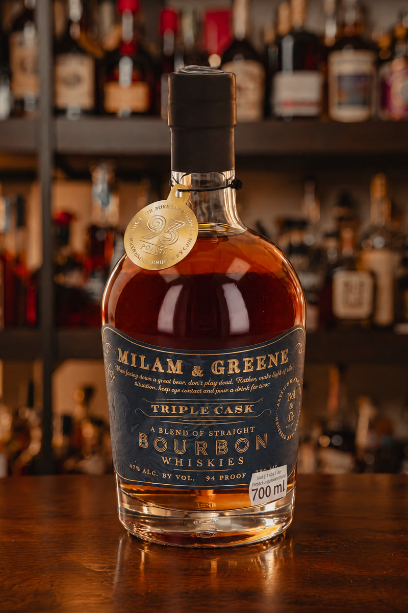 Milam and Greene Triple Cask Straight Bourbon Whiskey