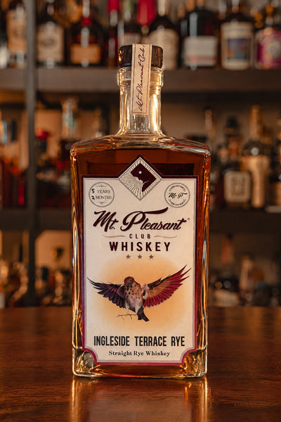 Mt. Pleasant Club Whiskey Ingleside Terrace Rye Whiskey
