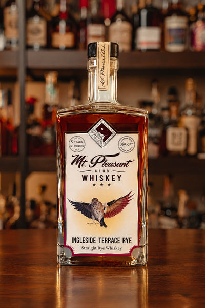 Mt. Pleasant Club Whiskey Ingleside Terrace Rye Whiskey Single Barrel 6 year 9 months