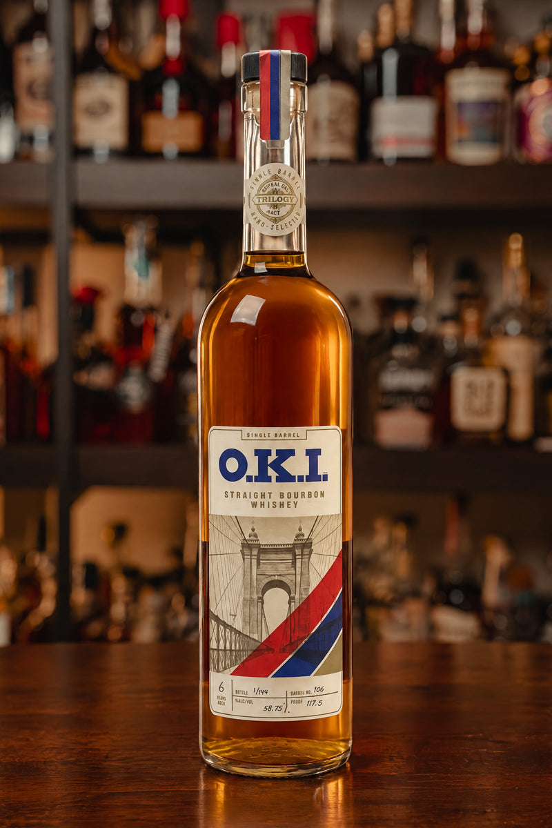 O.K.I. Single Barrel Bourbon 'Trilogy Series' Act 3 Barrel #106 117.5 Proof