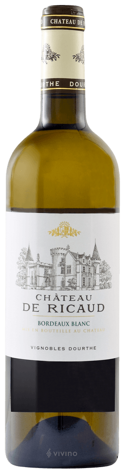 2018 Cheteau de Ricaud Bordeaux Blanc Semillon Sauvignon Blanc