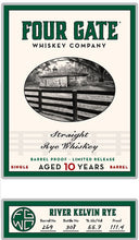 Four Gate Whiskey Co. 10-Year "River Kelvin Rye" Straight Rye Whiskey