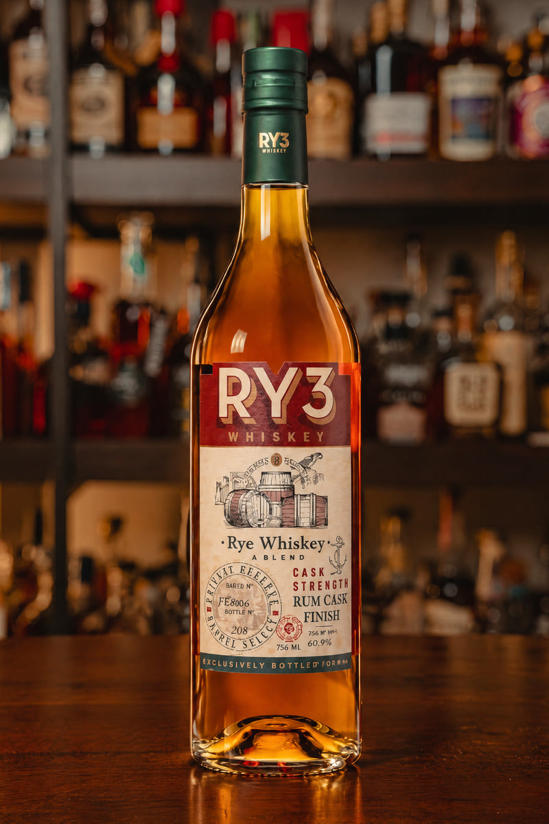 Ry3 Whiskey Rum Cask Finish Cask Strength