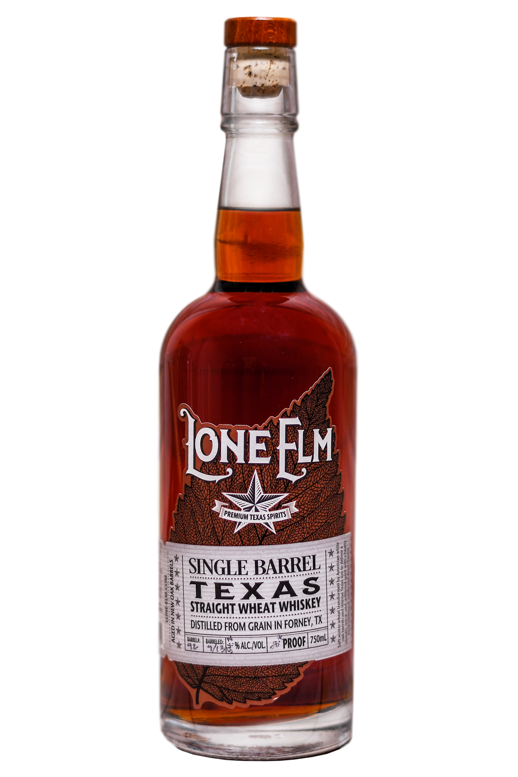 Lone Elm Single Barrel Texas Straight Wheat Whiskey