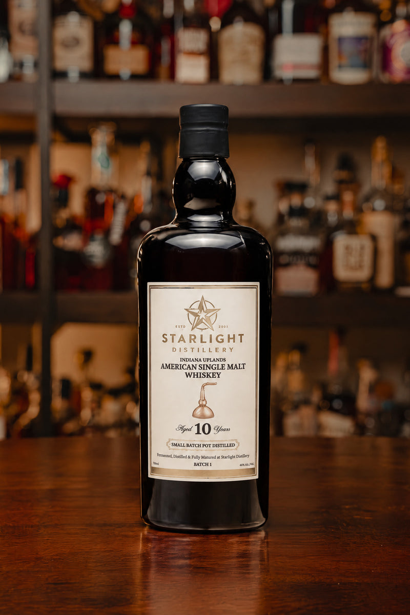 Starlight Distillery Indiana Uplands 10-Year American Single Malt Whiskey