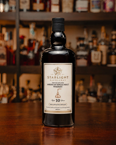 Starlight Distillery Indiana Uplands 10-Year American Single Malt Whiskey