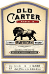Old Carter American Whiskey Batch 12