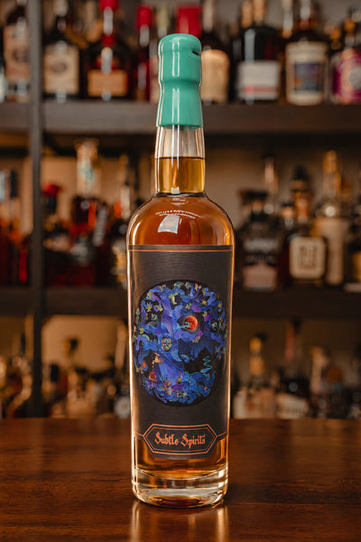 Subtle Spirits Mystic Oak 7-Year Single Barrel #30 Straight Rye Whiskey 114 proof - Aqua Marine Wax