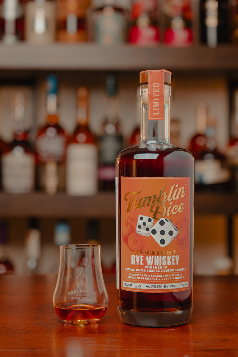Tumblin Dice 10-Year Rye Finished Orange Liqueur - Selected by Seelbach's